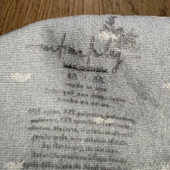 Intimately Free People fair isle tee white gray base layer M/L snowflake - Picture 7 of 7